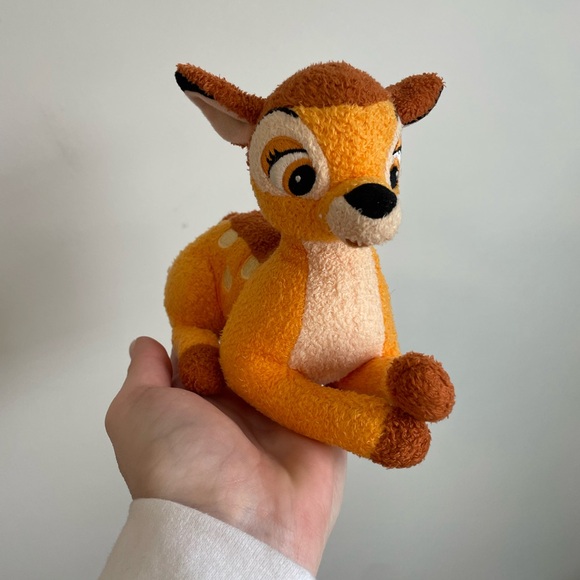 Disney Other - Adorable Orange Plush BAMBI Deer Toy